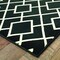 Homeroots 9 x 12 ft. Black Ivory Machine Woven Geometric Diamonds Indoor Area Rug 388416 - alternate 3